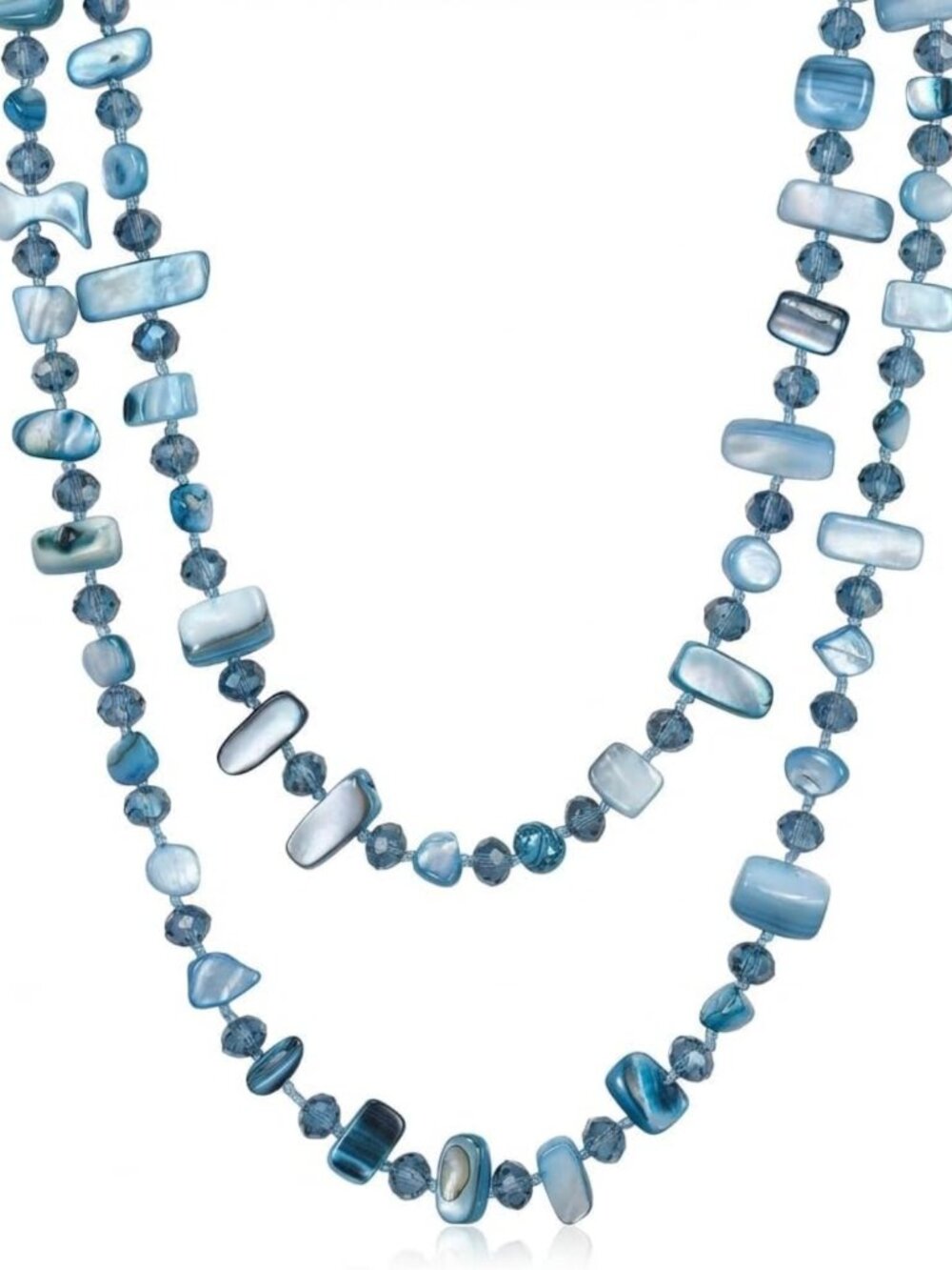 Colorful Bead Long Necklace for Women | Boho Chic Natural Shell Jewelry